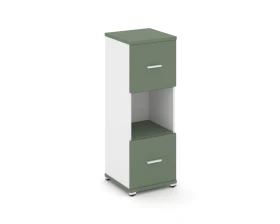 Шкаф 1 узкая секция, 3 ниши CN.STU-315 W 420x420x1186 Концепт / Concept images