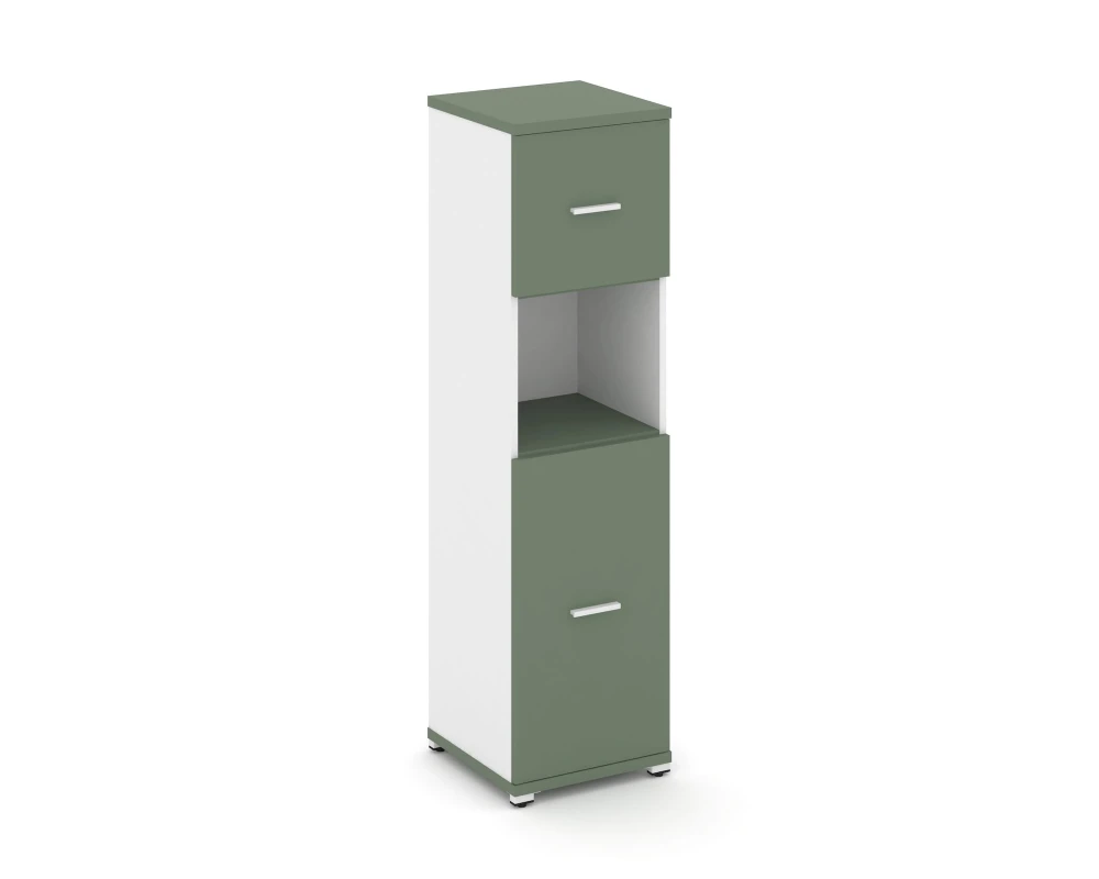 Шкаф 1 узкая секция, 4 ниши CN.STU-415 W 420x420x1554 Концепт / Concept