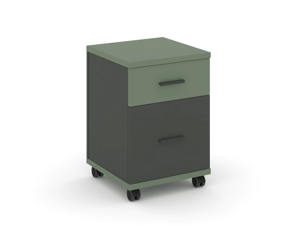 Тумба мобильная 1 ящ. 1 распаш. фасад CN.TUM-009 A 420x420x615 Концепт / Concept