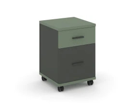 Тумба мобильная 1 ящ. 1 распаш. фасад CN.TUM-009 A 420x420x615 Концепт / Concept images