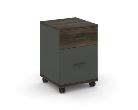 Тумба мобильная 1 ящ. 1 распаш. фасад CN.TUM-009 A 420x420x615 Концепт / Concept images