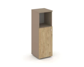 Шкаф средний узкий левый (1 низкий фасад ЛДСП) 40x42x120,7 Эстетика / Estetica images