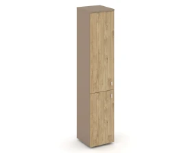 Шкаф высокий узкий левый (1 низкий фасад ЛДСП + 1 средний фасад ЛДСП) 40x42x197,7 Эстетика / Estetica images