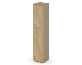 Шкаф высокий узкий правый (1 средний фасад ЛДСП + 1 низкий фасад ЛДСП) 40x42x197,7 Эстетика / Estetica images