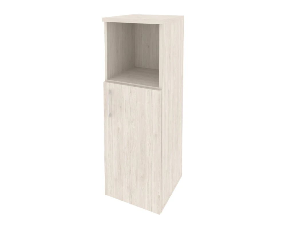 Шкаф средний узкий правый (1 низкий фасад ЛДСП) 400x420x1207 Оникс / Onix