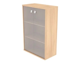 Шкаф средний широкий 2 средние двери стекло Стайл Систем / Style System images
