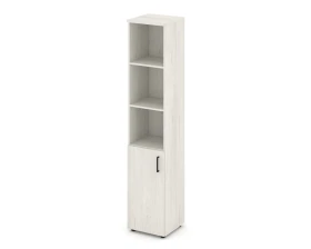 Шкаф высокий узкий полузакрытый левый 400x400x1982 Стайл Проджект / Style Project images