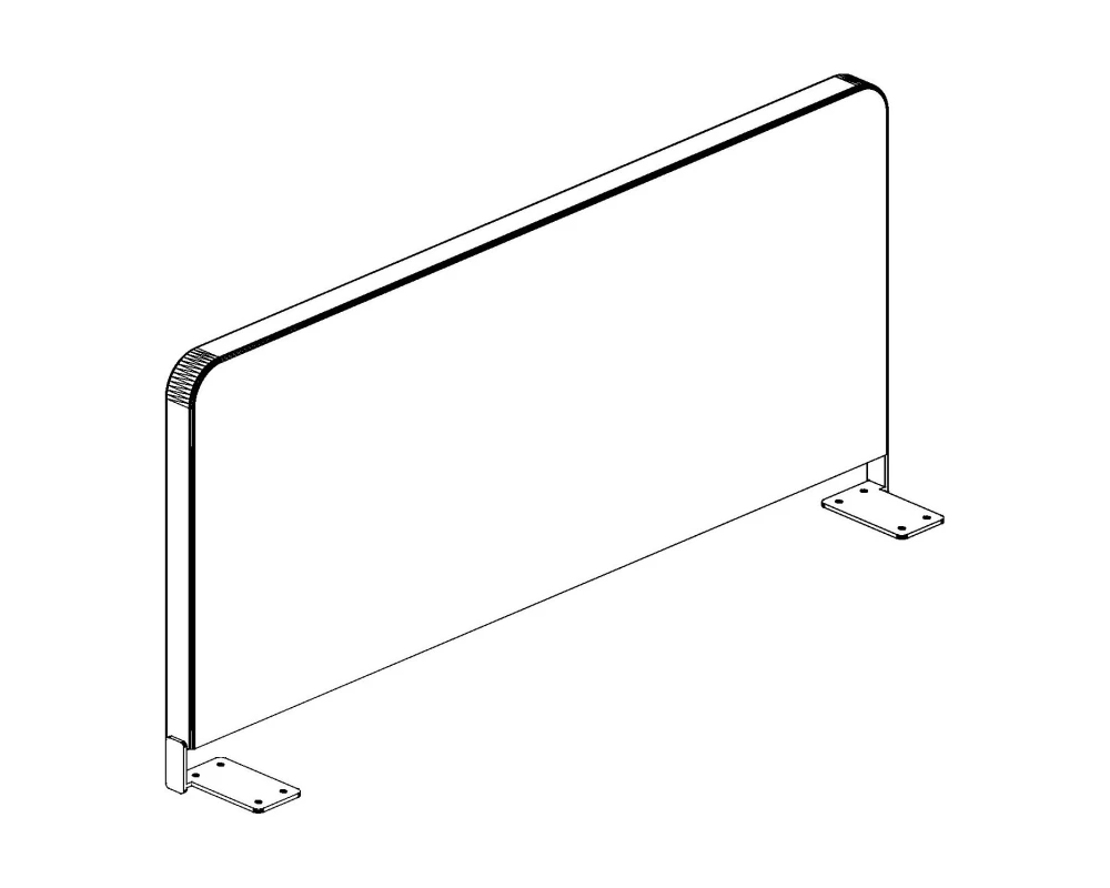 Экран боковой Ткань 700х28х497 Стайл Проджект / Style Project