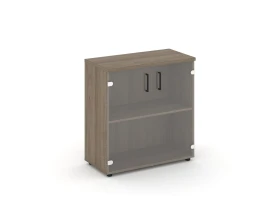 Шкаф низкий широкий прозр. стекло 796x400x833 Стайл Проджект / Style Project images