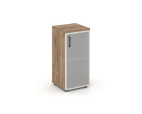 Шкаф низкий узкий правый мат. стекло 400x400x833 Стайл Проджект / Style Project images