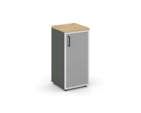 Шкаф низкий узкий правый мат. стекло 400x400x833 Стайл Проджект / Style Project images