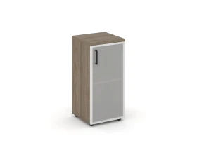 Шкаф низкий узкий правый мат. стекло 400x400x833 Стайл Проджект / Style Project images