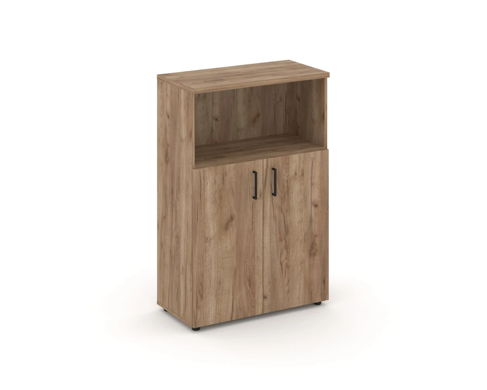 Шкаф средний широкий закрытый с нишей 796x400x1203 зад. стенка HDF Стайл Проджект / Style Project