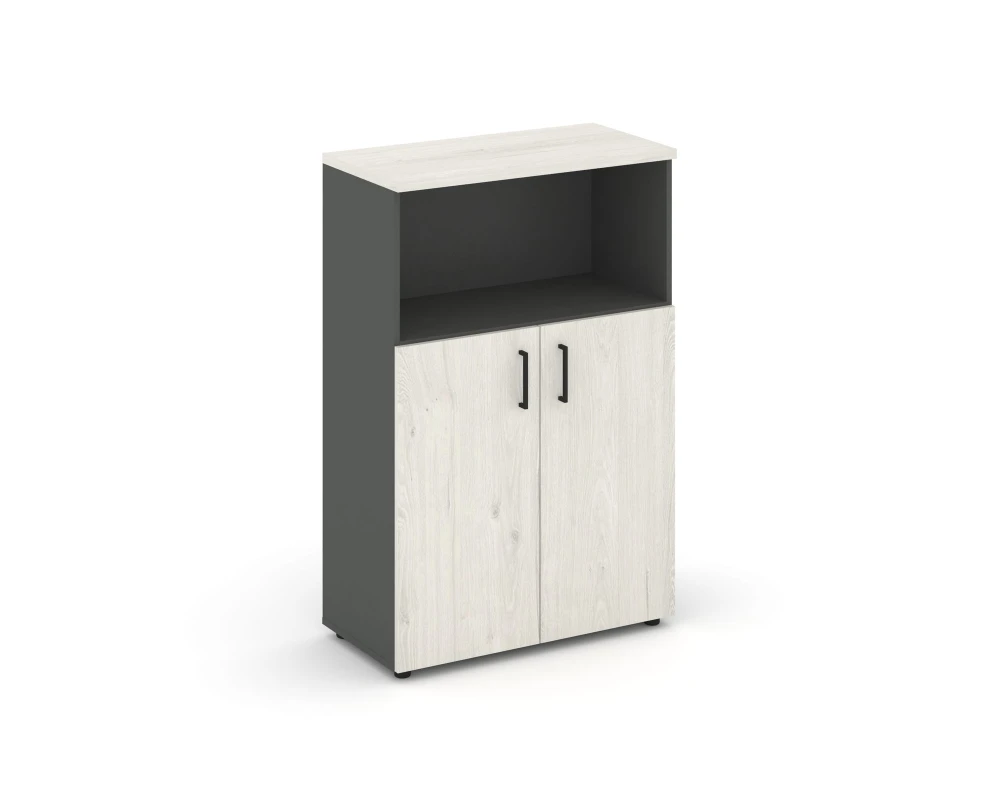 Шкаф средний широкий закрытый с нишей 796x400x1203 зад. стенка HDF Стайл Проджект / Style Project