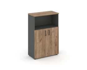 Шкаф средний широкий закрытый с нишей 796x400x1203 зад. стенка HDF Стайл Проджект / Style Project images