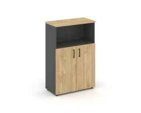 Шкаф средний широкий закрытый с нишей 796x400x1203 зад. стенка HDF Стайл Проджект / Style Project images