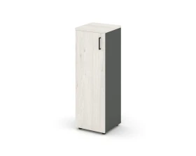 Шкаф средний узкий левый закрытый 400x400x1203 Стайл Проджект / Style Project images
