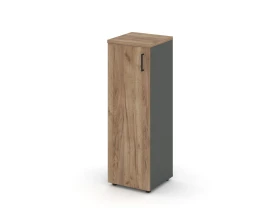 Шкаф средний узкий левый закрытый 400x400x1203 Стайл Проджект / Style Project images
