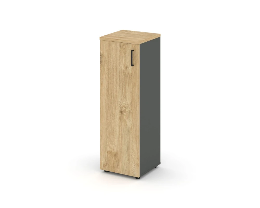 Шкаф средний узкий левый закрытый 400x400x1203 Стайл Проджект / Style Project