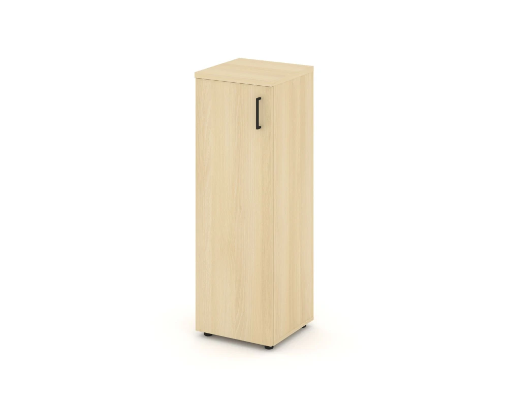 Шкаф средний узкий левый закрытый 400x400x1203 зад. стенка HDF Стайл Проджект / Style Project