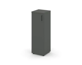 Шкаф средний узкий левый закрытый 400x400x1203 зад. стенка HDF Стайл Проджект / Style Project images