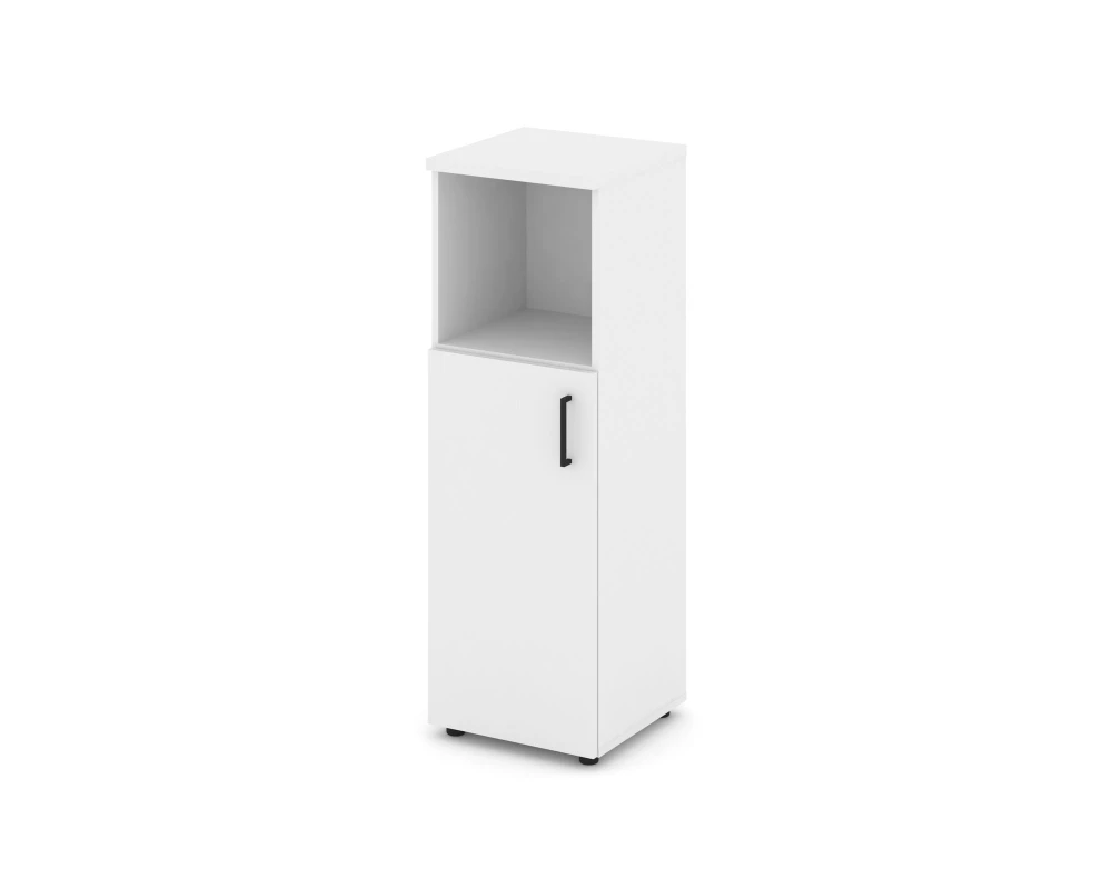 Шкаф средний узкий левый закрытый с нишей 400x400x1203 Стайл Проджект / Style Project