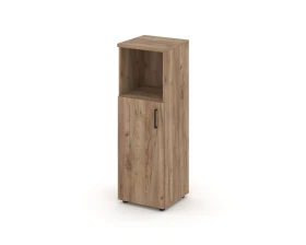 Шкаф средний узкий левый закрытый с нишей 400x400x1203 Стайл Проджект / Style Project images