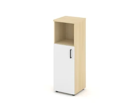 Шкаф средний узкий левый закрытый с нишей 400x400x1203 Стайл Проджект / Style Project images
