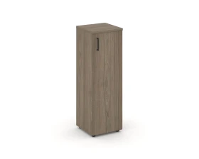 Шкаф средний узкий правый закрытый 400x400x1203 зад. стенка HDF Стайл Проджект / Style Project images