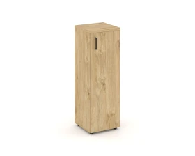Шкаф средний узкий правый закрытый 400x400x1203 зад. стенка HDF Стайл Проджект / Style Project images