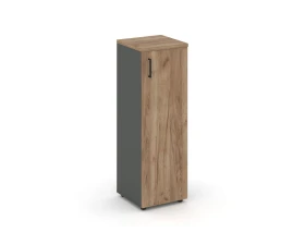 Шкаф средний узкий правый закрытый 400x400x1203 зад. стенка HDF Стайл Проджект / Style Project images