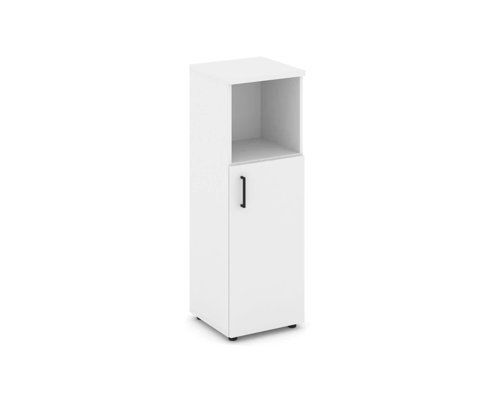 Шкаф средний узкий правый закрытый с нишей 400x400x1203 Стайл Проджект / Style Project
