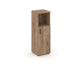 Шкаф средний узкий правый закрытый с нишей 400x400x1203 Стайл Проджект / Style Project images