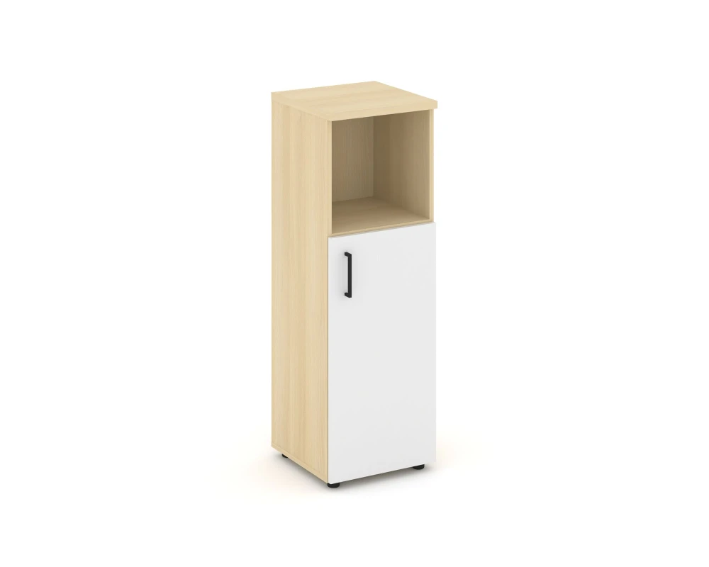 Шкаф средний узкий правый закрытый с нишей 400x400x1203 Стайл Проджект / Style Project