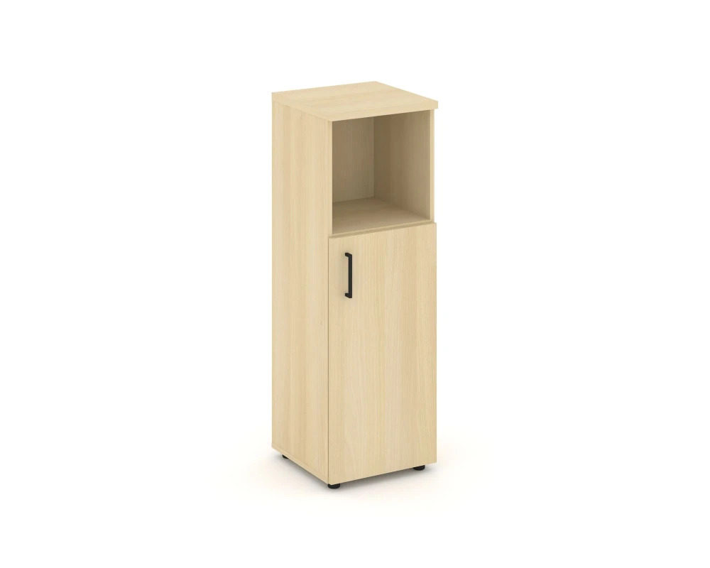 Шкаф средний узкий правый закрытый с нишей 400x400x1203 Стайл Проджект / Style Project