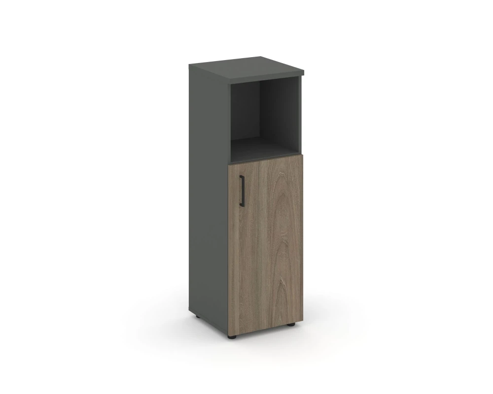 Шкаф средний узкий правый закрытый с нишей 400x400x1203 Стайл Проджект / Style Project