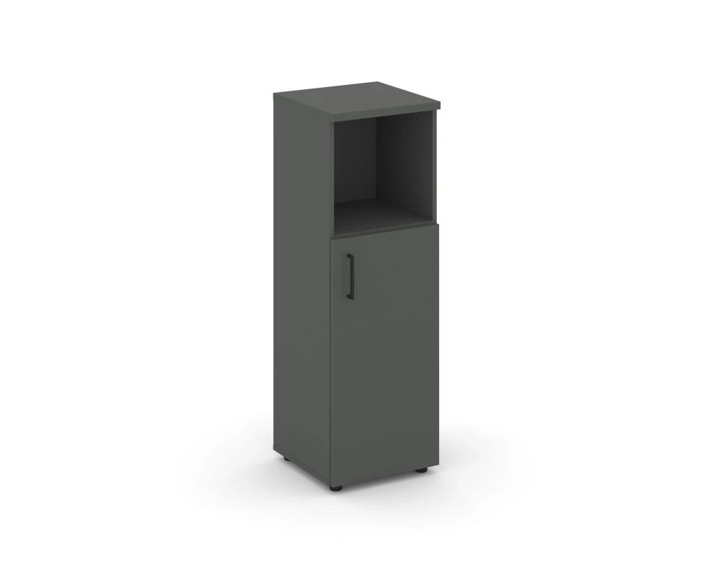 Шкаф средний узкий правый закрытый с нишей 400x400x1203 Стайл Проджект / Style Project