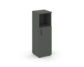 Шкаф средний узкий правый закрытый с нишей 400x400x1203 Стайл Проджект / Style Project images
