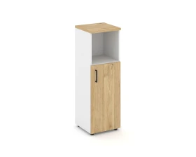 Шкаф средний узкий правый закрытый с нишей 400x400x1203 Стайл Проджект / Style Project images