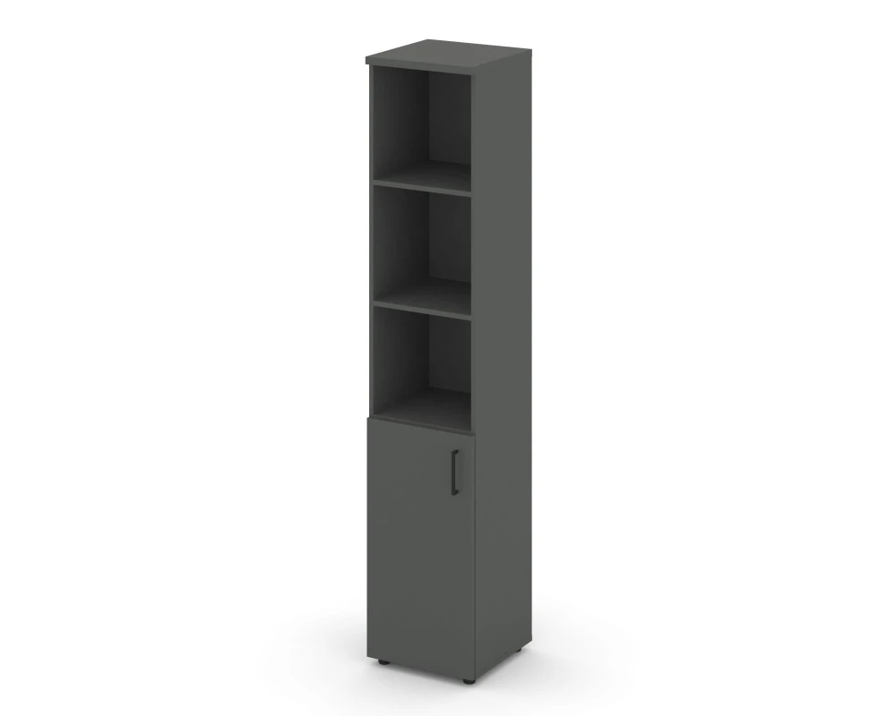 Шкаф высокий узкий полузакрытый левый 400x400x1982 Стайл Проджект / Style Project