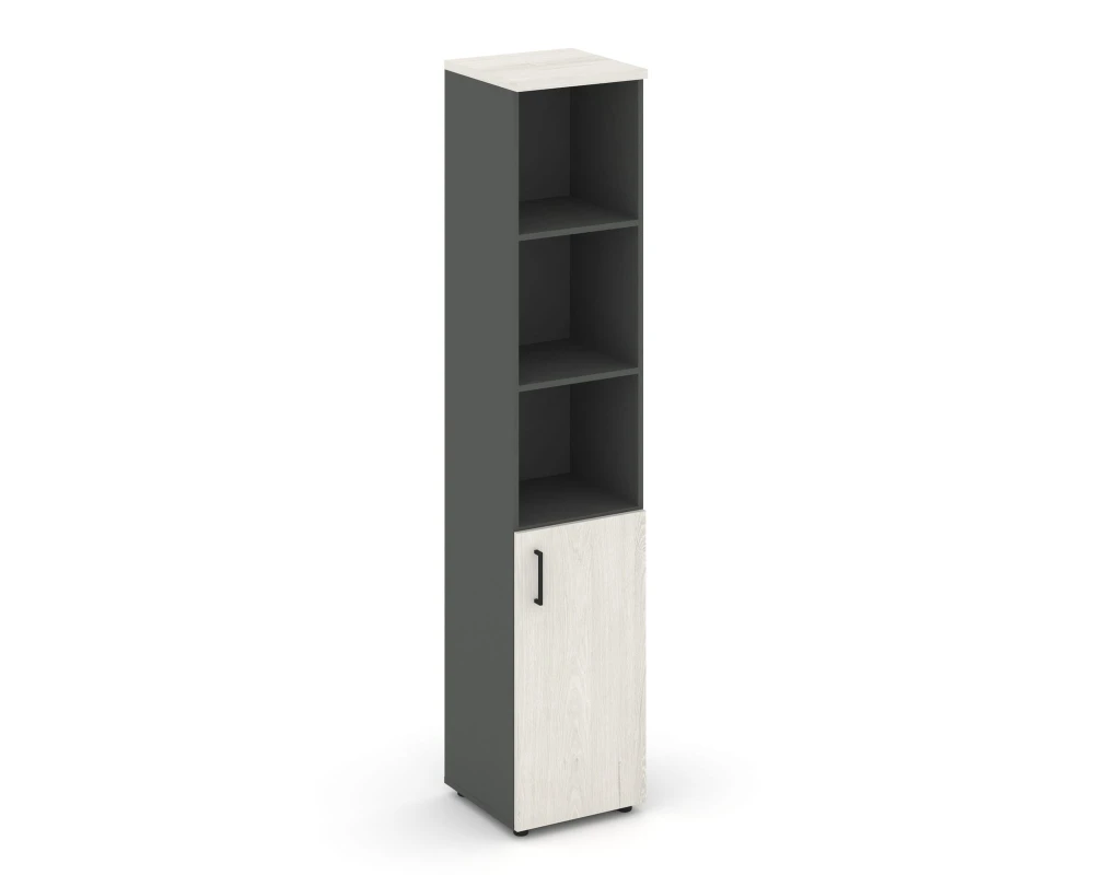 Шкаф высокий узкий полузакрытый правый 400x400x1982 Стайл Проджект / Style Project
