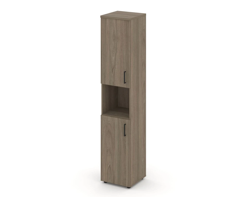 Шкаф высокий узкий с нишей закрытый левый 400x400x1982 Стайл Проджект / Style Project