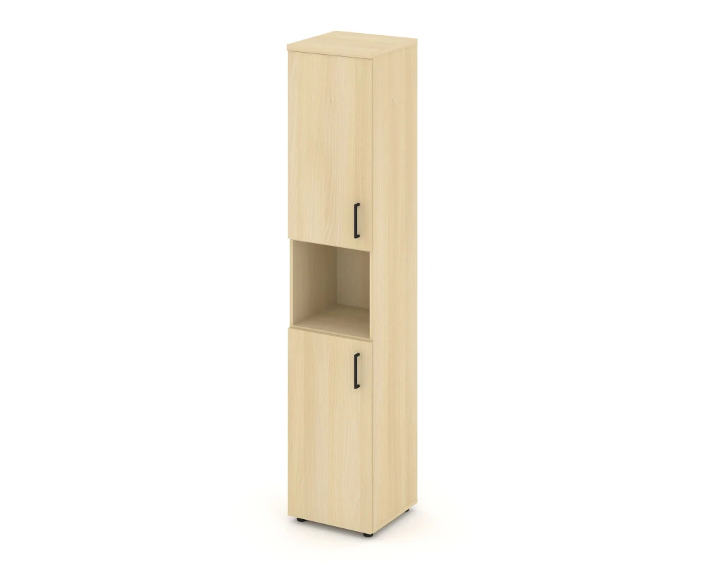 Шкаф высокий узкий с нишей закрытый левый 400x400x1982 Стайл Проджект / Style Project
