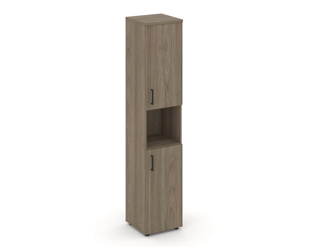 Шкаф высокий узкий с нишей закрытый правый 400x400x1982 Стайл Проджект / Style Project