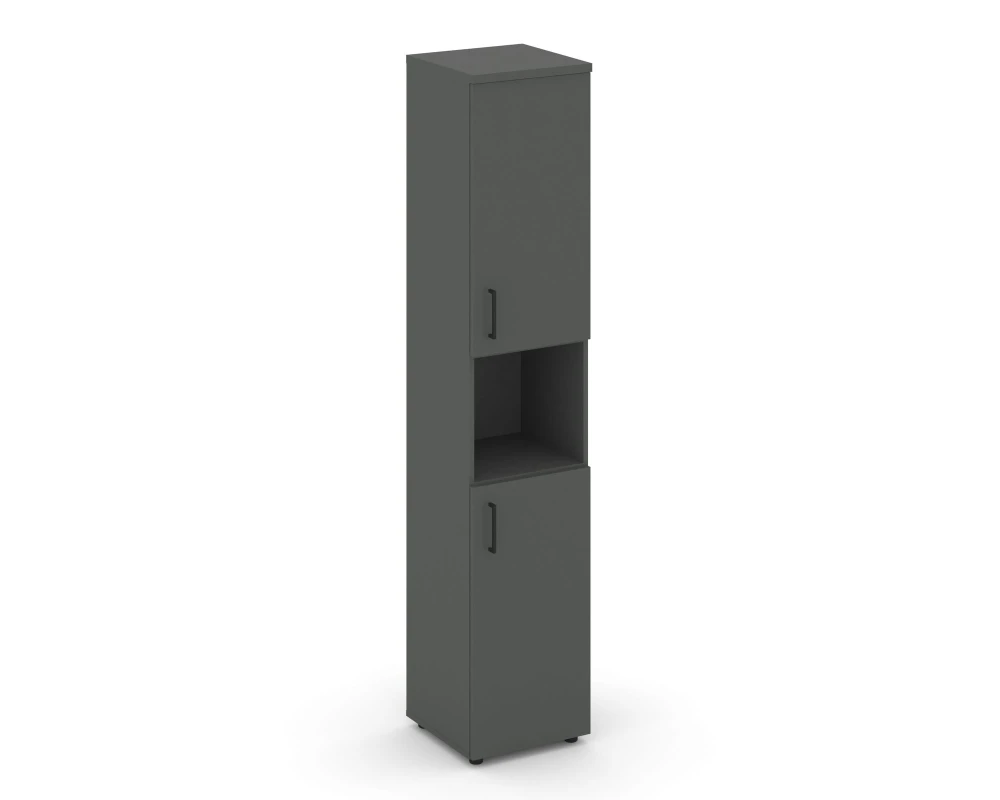Шкаф высокий узкий с нишей закрытый правый 400x400x1982 Стайл Проджект / Style Project