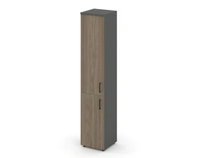 Шкаф высокий узкий закрытый левый 400x400x1982 Стайл Проджект / Style Project images