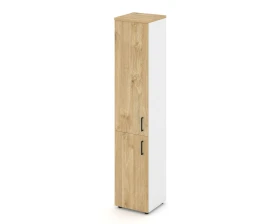 Шкаф высокий узкий закрытый левый 400x400x1982 Стайл Проджект / Style Project images