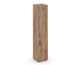Шкаф высокий узкий закрытый правый 400x400x1982 Стайл Проджект / Style Project images