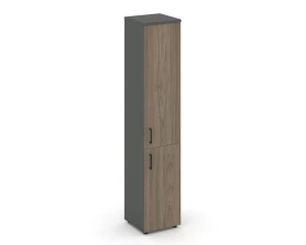 Шкаф высокий узкий закрытый правый 400x400x1982 Стайл Проджект / Style Project images