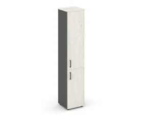 Шкаф высокий узкий закрытый правый 400x400x1982 Стайл Проджект / Style Project images